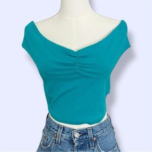 Free People free-est Cooler In Capri Top in teal